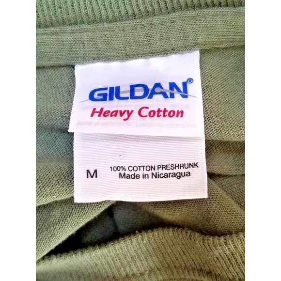 USMC Green T-Shirt Size Medium Eagle Globe Anchor Marines - Picture 3 of 3